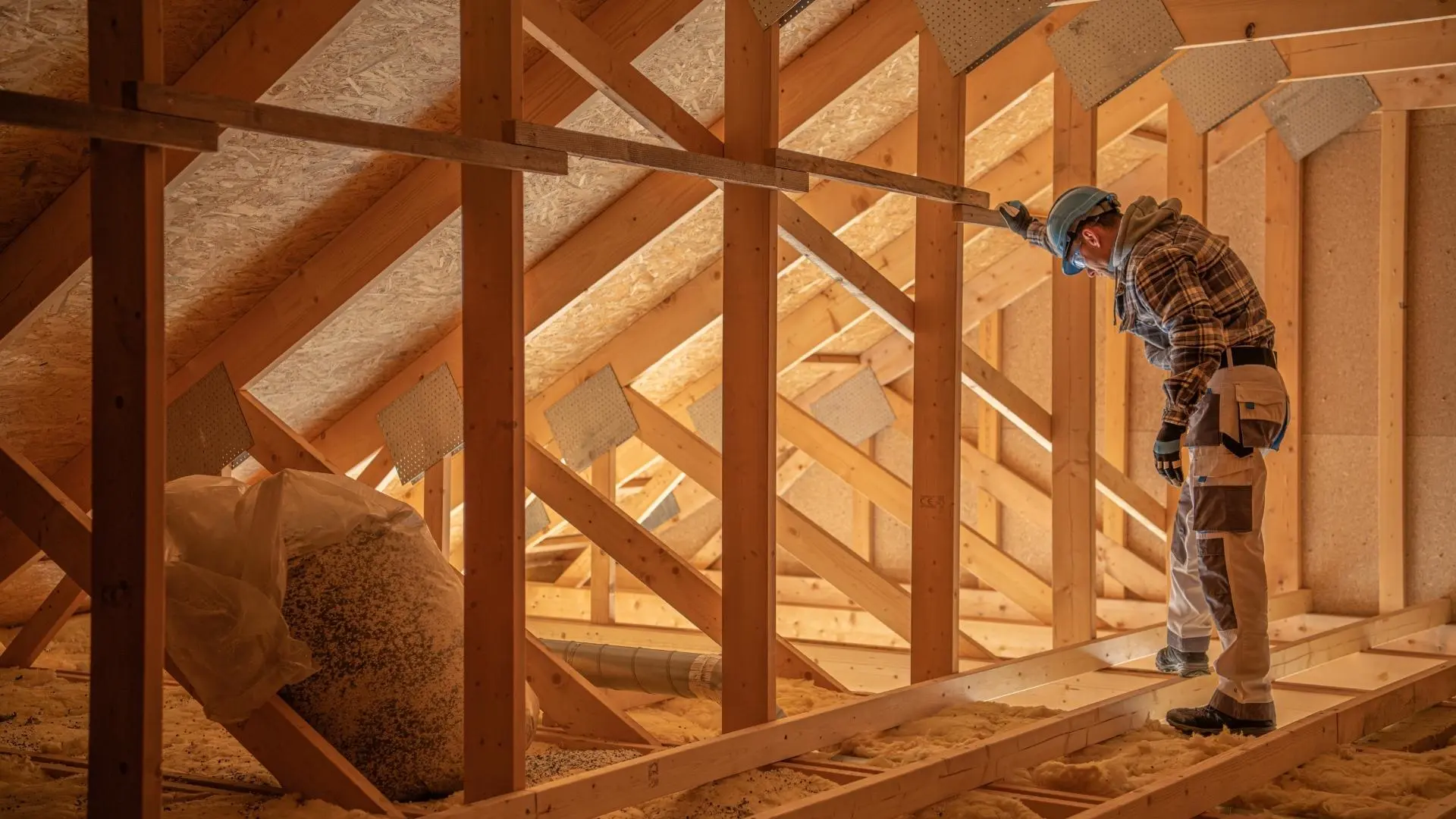 attic / inspection / insulation / internal roof structure
